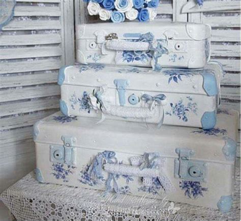 I Will Be Doing This Blue And White Done Right Vintage Suitcase