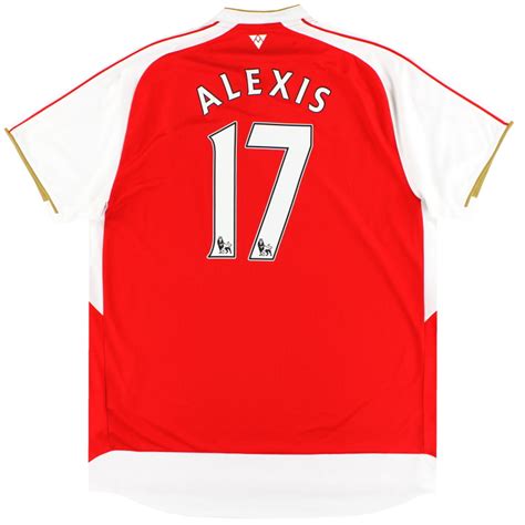 2015 16 Arsenal Home Shirt Alexis 17 Xxl 747566