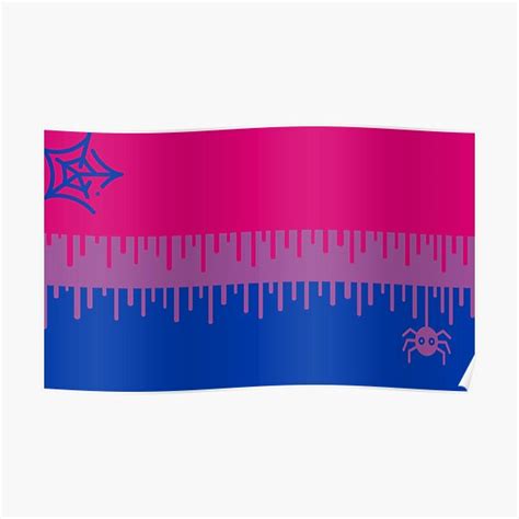 Spooky Halloween Bisexual Flag Poster For Sale By Fronthestore