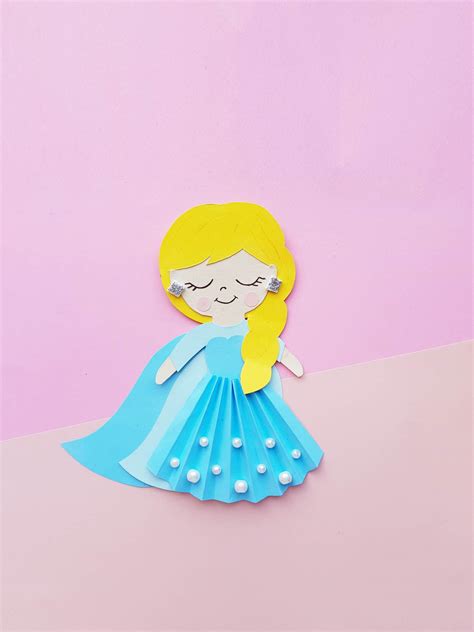 Elsa Paper Doll Three 2 1 Busy Mommy Media