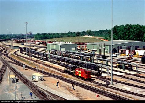 Overview Of Southerns Linwood Yard In August 1980 Railpicturesnet