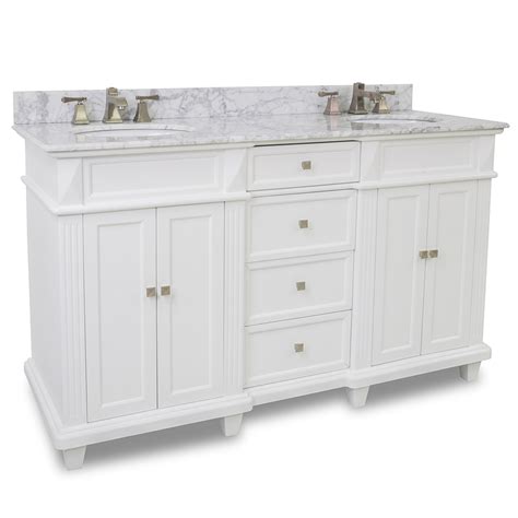 22.00 inches deep x 61.00 inches wide x 40.00 inches high vanity dimensions: 60" Jupiter Double Sink Vanity - White - Bathgems.com