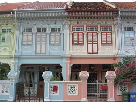 Peranakan Shophouses In Singapore Architecture Shop House Colonial