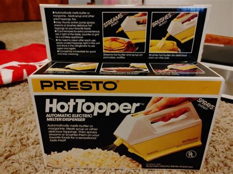 Vintage Presto Hot Topper Automatic Electric Melter Dispenser Butter