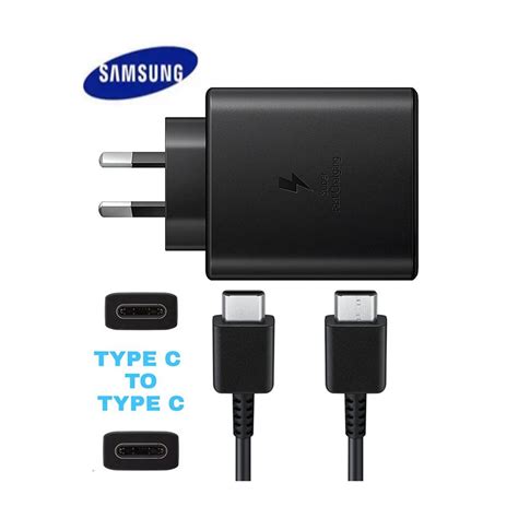 Samsung 25w Usb C Pd Fast Charging Wall Charger With Cable Black
