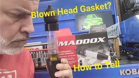 Combustion Leak Detector From Harbor Freight By Maddox Blown Head