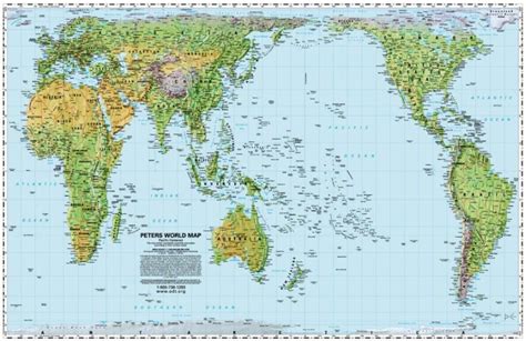 World Peters Projection Pacific Centered By Odt Inc