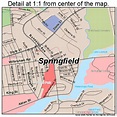 Springfield Massachusetts Street Map 2567000