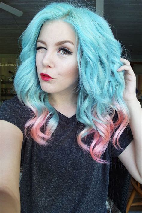 28 Hq Images Blue And Pink Dip Dyed Hair Pink Dip Dye Hair Emma Bailey Bynalynapomyh