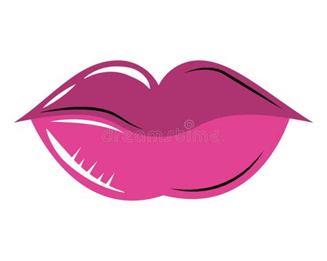 women lips cartoon isolated in black and white stock vector illustration of luxury girl