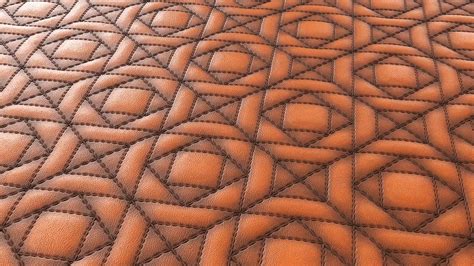 Quilted Brown Leather Free Pbr Texture