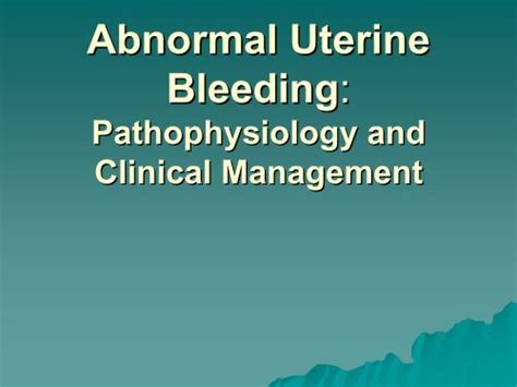 Abnormal Uterine Bleeding Icd 10