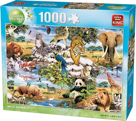 Puzzles Wild Animals Endangered Safari Wildlife 05481 1000 Piece Jigsaw