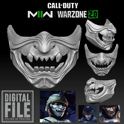 Oni Operator Mask Call Of Duty Modern Warfare 2 Warzone Etsy