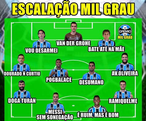 Maybe you would like to learn more about one of these? INTERPIADA: Escalação Gremio MIL GRAU