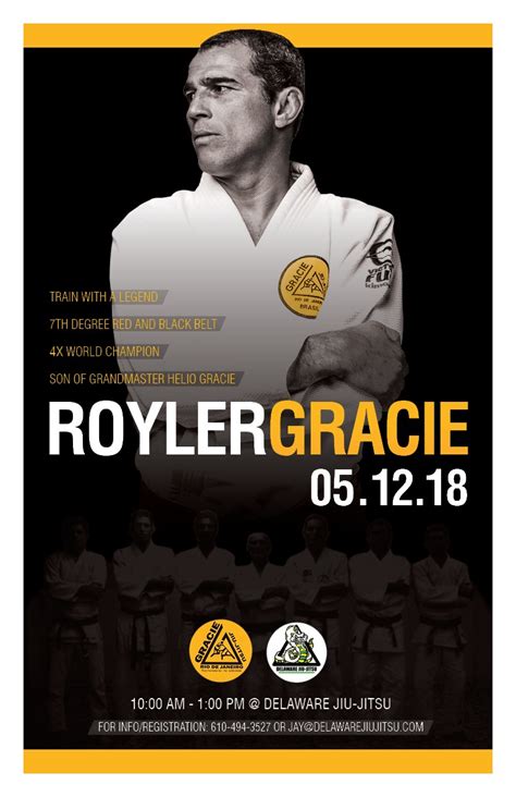 Seminar With Master Royler Gracie May 12 2018 Delaware Jiu Jitsu