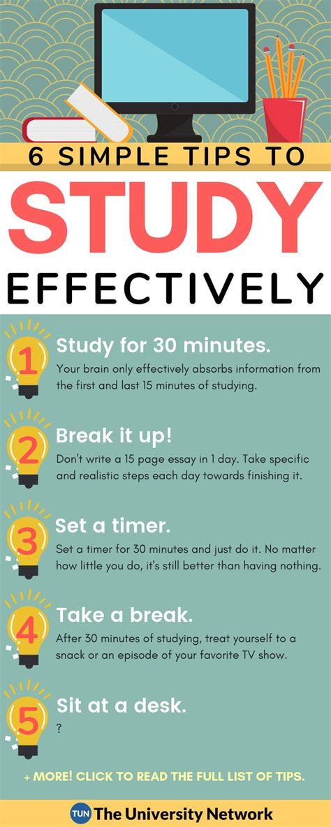 6 Simple Tips To Study Effectively Study Tips College Effective