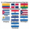 2' x 3' Set of 10 Latin-American Flags set 2 - 1-800 Flags