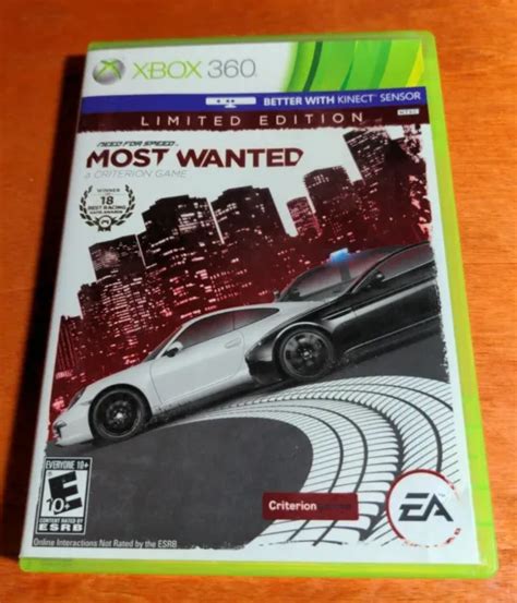 NEED FOR SPEED Most Wanted Microsoft Xbox EA Electronic Arts Criterion PicClick