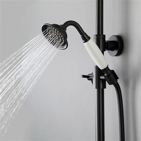 Chester Rainfall Showerhead With Handheld Shower Exposed Shower System