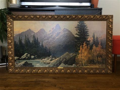 Framed Grand Tetons Robert Wood Print No 335 Etsy