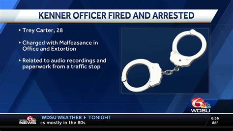 Kenner Police Officer Arrested Extortion And Malfeasance
