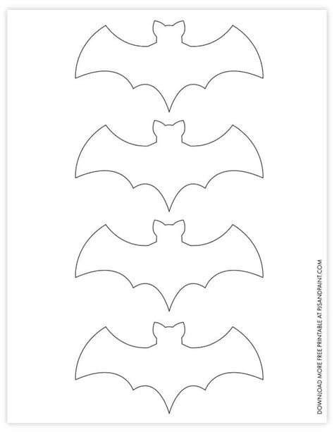 Free Printable Bat Template Diy Halloween Decorations