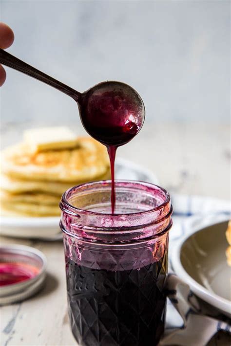 Homemade Blueberry Pancake Syrup Recipe Blueberry Pancake Syrup