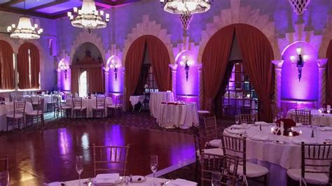 Purple Lavender Hotel Hershey Wedding Uplighting By Soundwave Djs