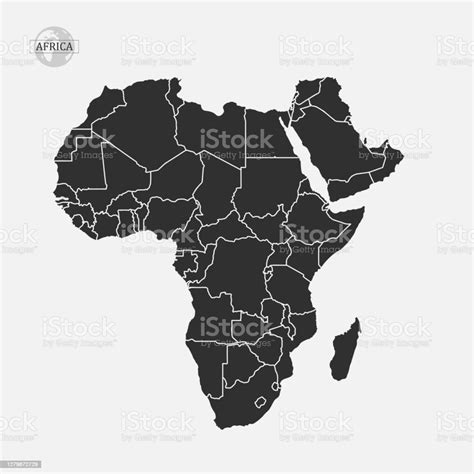 Ilustración De Mapa De Africa Ilustración De Vectores De Stock Y Más