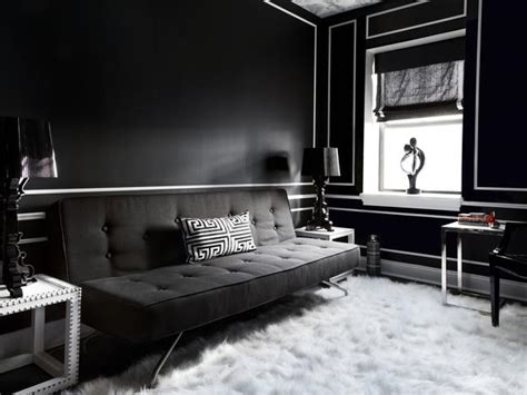 Black And White Living Room Contemporary Living Room Hgtv