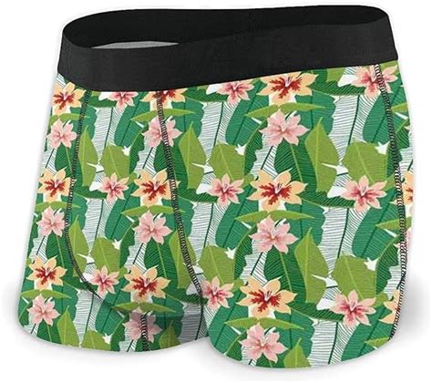 Mens Funny Boxers Shorts Underwear Exotic Hawaiian Style Botanical