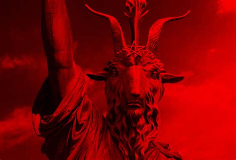 Wallpaper Satanism Satanic Movie Poster Baphometh Red 1920x1305