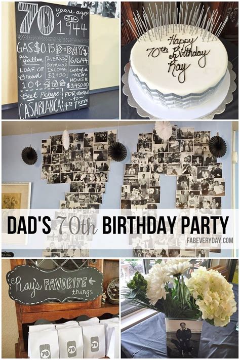 Easy 70th Birthday Party Ideas Planning My Dads Milestone Birthday