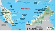 Malaysia Maps Including Outline and Topographical Maps - Worldatlas.com