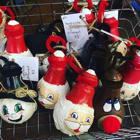 Craftomatics On Instagram “handmade Lightbulb 💡 Ornaments 3 Each”