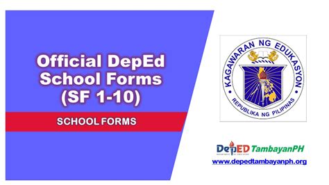 Depeds Official School Forms Deped Network
