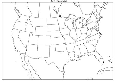 Blank Map Of Canada United States And Mexico