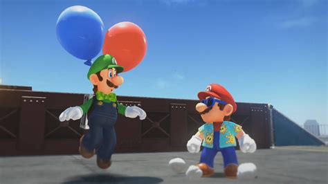 Super Mario Odyssey Dlc Update Luigis Balloon World New Costumes