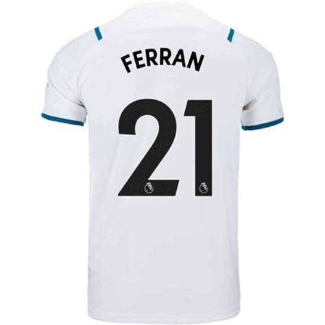 202122 Kids Puma Ferran Torres Manchester City Away Jersey Soccerpro