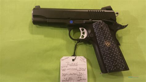 Ruger Sr1911 Sr 1911 Night Watchman Cmd 45 Acp For Sale