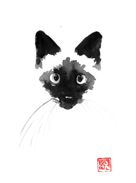 Siamese Cat Drawing By Péchane Artmajeur