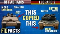 The Differences Between M1 ABRAMS and LEOPARD 2 Battle Tanks - YouTube