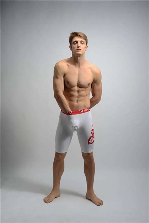 Free Shipping Shino Male Sexy Athlete Mid Pants Underwear Fashion