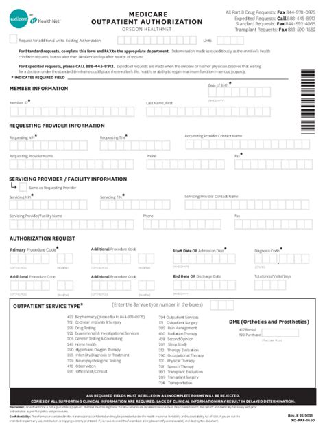 Medicare Prior Authorization Request Form Surgery Fill Out And Sign