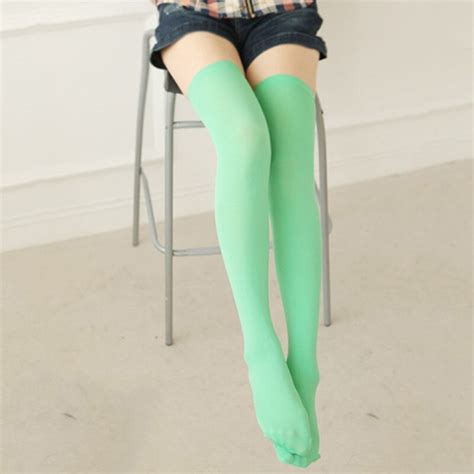 Hot Sexy Women Girl Thigh High Over The Knee Socks Cotton Stockings Multi Color In Stockings