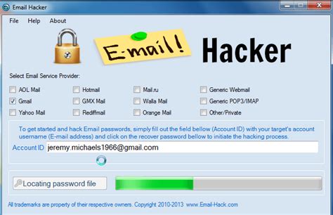 Hack Email Passwords With Email Hacker The Free Email Hack