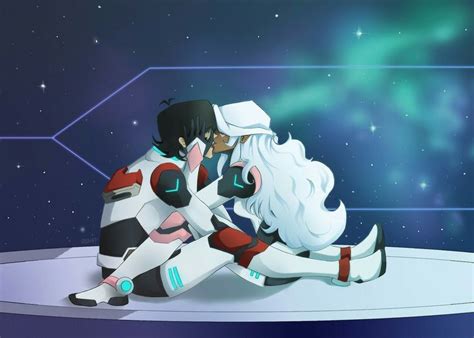 Keith And Princess Allura Romantic Kiss By Sparkling Stars From Voltron Legendary Defender