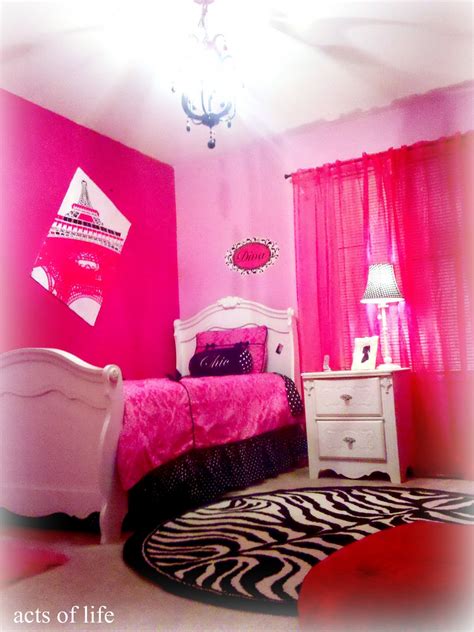 Pink Bedroom Ideas For Adults Acts Of Life Hot Pink Bedroom My Daughters Bedroom Project
