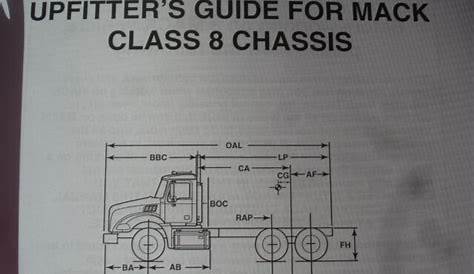 NEW Mack Truck Upfitter's Guide Class 8 Chassis Shop Service Repair